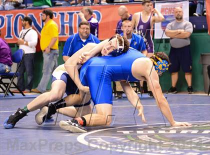 Thumbnail 1 in NCHSAA Individual Wrestling 1A Semifinals photogallery.