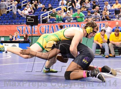 Thumbnail 2 in NCHSAA Individual Wrestling 1A Semifinals photogallery.