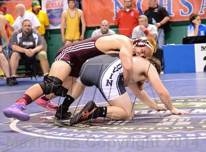Thumbnail 3 in NCHSAA Individual Wrestling 1A Semifinals photogallery.