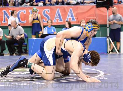Thumbnail 1 in NCHSAA Individual Wrestling 1A Semifinals photogallery.