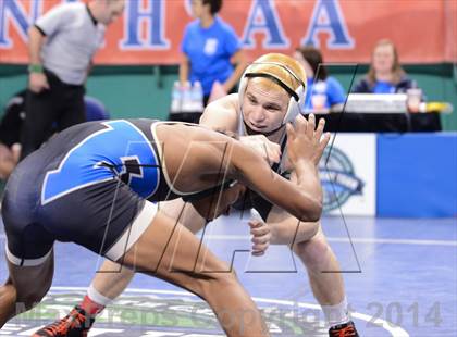 Thumbnail 2 in NCHSAA Individual Wrestling 1A Semifinals photogallery.