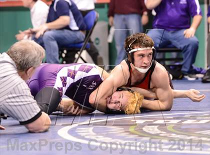 Thumbnail 1 in NCHSAA Individual Wrestling 1A Semifinals photogallery.