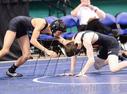 Thumbnail 2 in NCHSAA Individual Wrestling 1A Semifinals photogallery.