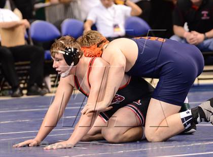 Thumbnail 3 in NCHSAA Individual Wrestling 1A Semifinals photogallery.
