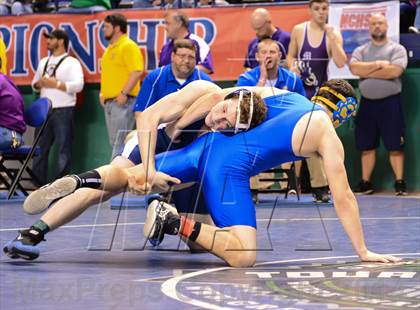 Thumbnail 3 in NCHSAA Individual Wrestling 1A Semifinals photogallery.