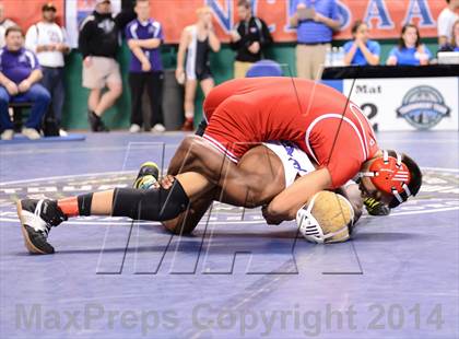 Thumbnail 2 in NCHSAA Individual Wrestling 1A Semifinals photogallery.