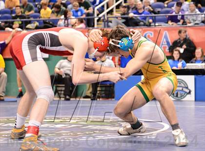 Thumbnail 3 in NCHSAA Individual Wrestling 1A Semifinals photogallery.