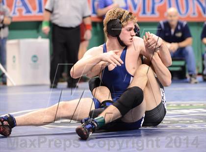 Thumbnail 3 in NCHSAA Individual Wrestling 1A Semifinals photogallery.