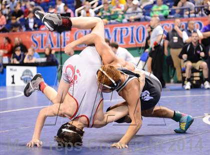 Thumbnail 1 in NCHSAA Individual Wrestling 1A Semifinals photogallery.