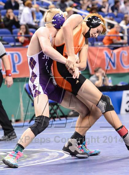 Thumbnail 2 in NCHSAA Individual Wrestling 1A Semifinals photogallery.