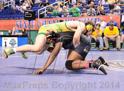 Thumbnail 1 in NCHSAA Individual Wrestling 1A Semifinals photogallery.
