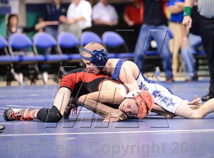 Thumbnail 1 in NCHSAA Individual Wrestling 1A Semifinals photogallery.