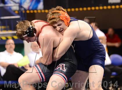 Thumbnail 2 in NCHSAA Individual Wrestling 1A Semifinals photogallery.