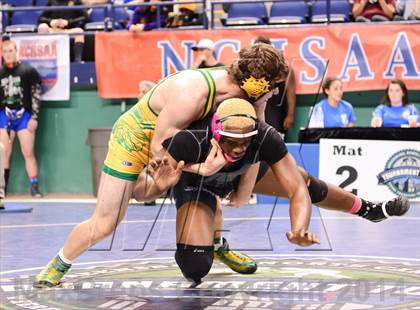 Thumbnail 1 in NCHSAA Individual Wrestling 1A Semifinals photogallery.