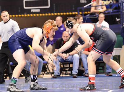 Thumbnail 3 in NCHSAA Individual Wrestling 1A Semifinals photogallery.