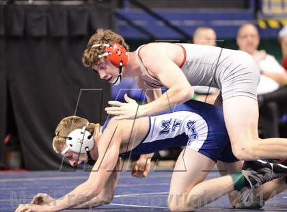 Thumbnail 1 in NCHSAA Individual Wrestling 1A Semifinals photogallery.