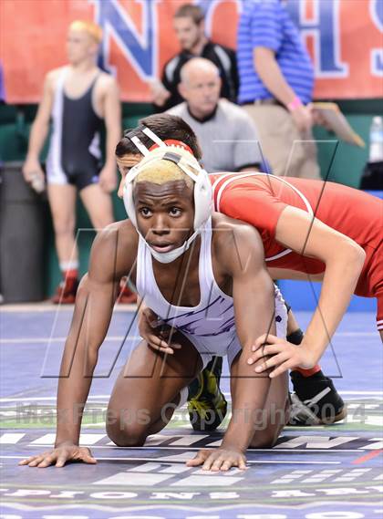 Thumbnail 3 in NCHSAA Individual Wrestling 1A Semifinals photogallery.
