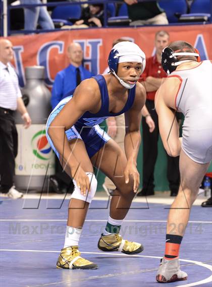 Thumbnail 2 in NCHSAA Individual Wrestling 1A Semifinals photogallery.