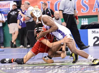 Thumbnail 1 in NCHSAA Individual Wrestling 1A Semifinals photogallery.