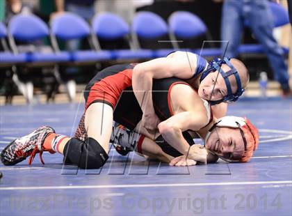 Thumbnail 2 in NCHSAA Individual Wrestling 1A Semifinals photogallery.