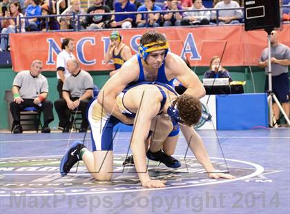 Thumbnail 3 in NCHSAA Individual Wrestling 1A Semifinals photogallery.