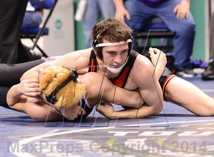 Thumbnail 2 in NCHSAA Individual Wrestling 1A Semifinals photogallery.