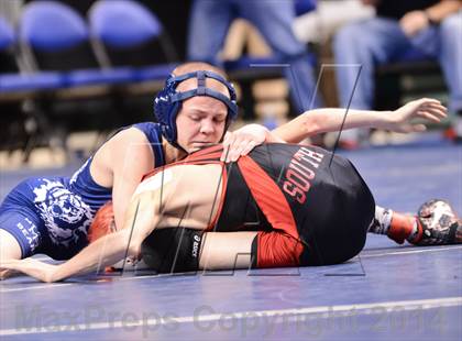 Thumbnail 2 in NCHSAA Individual Wrestling 1A Semifinals photogallery.