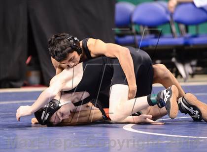 Thumbnail 2 in NCHSAA Individual Wrestling 1A Semifinals photogallery.