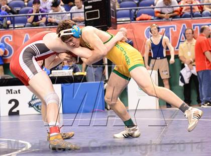 Thumbnail 2 in NCHSAA Individual Wrestling 1A Semifinals photogallery.