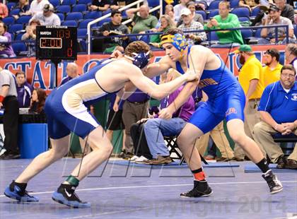 Thumbnail 2 in NCHSAA Individual Wrestling 1A Semifinals photogallery.