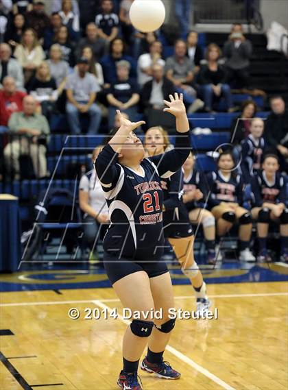 Thumbnail 2 in Turlock Christian vs. Stone Ridge Christian (CIF SJS D6 Final) photogallery.