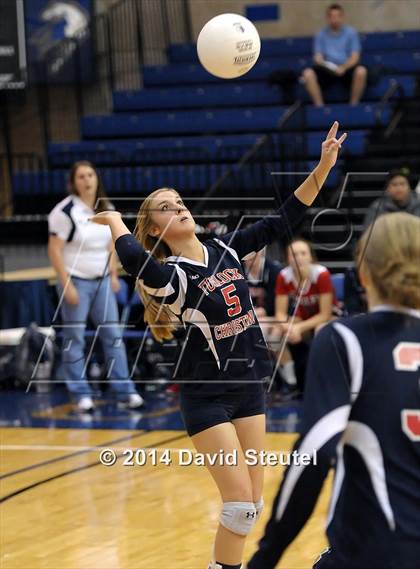 Thumbnail 2 in Turlock Christian vs. Stone Ridge Christian (CIF SJS D6 Final) photogallery.