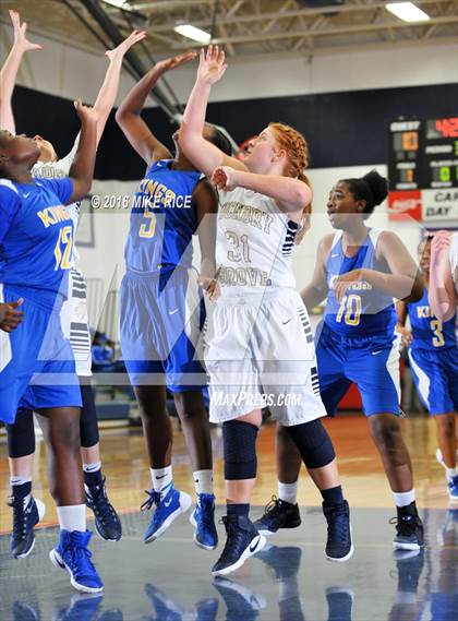 Thumbnail 2 in Hickory Grove Christian vs Victory Christian Center (WNC Holiday Classic) photogallery.
