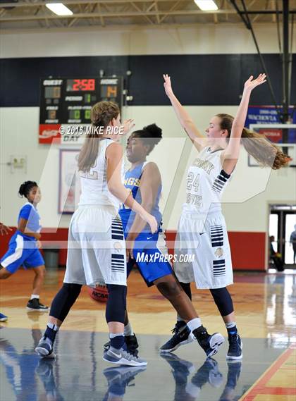 Thumbnail 2 in Hickory Grove Christian vs Victory Christian Center (WNC Holiday Classic) photogallery.