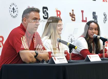 Thumbnail 2 in Trinity League Media Day - Orange Lutheran photogallery.