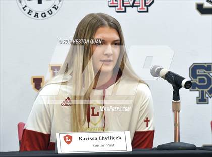 Thumbnail 3 in Trinity League Media Day - Orange Lutheran photogallery.