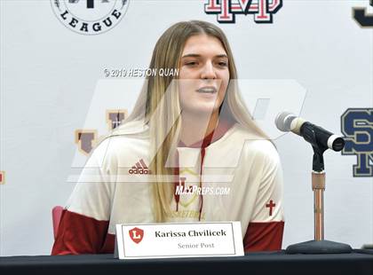 Thumbnail 1 in Trinity League Media Day - Orange Lutheran photogallery.