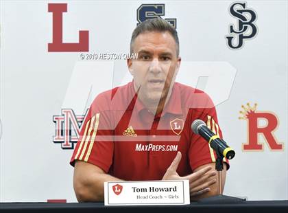 Thumbnail 2 in Trinity League Media Day - Orange Lutheran photogallery.