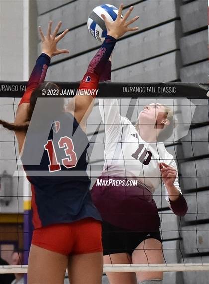 Thumbnail 1 in Cornerstone Christian vs. Assumption (Durango Fall Classic) photogallery.
