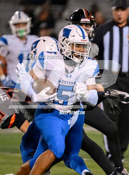 Thumbnail 3 in Huntington Beach vs Western (CIF SS Division 5 Round 1) photogallery.