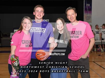 Thumbnail 3 in Wickenburg @ Northwest Christian (Senior Night) photogallery.