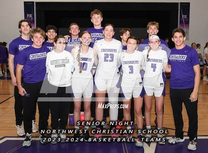 Thumbnail 3 in Wickenburg @ Northwest Christian (Senior Night) photogallery.