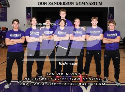 Thumbnail 2 in Wickenburg @ Northwest Christian (Senior Night) photogallery.