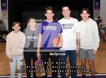 Thumbnail 3 in Wickenburg @ Northwest Christian (Senior Night) photogallery.