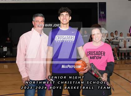 Thumbnail 3 in Wickenburg @ Northwest Christian (Senior Night) photogallery.