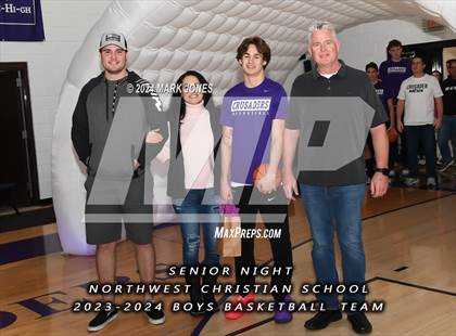 Thumbnail 3 in Wickenburg @ Northwest Christian (Senior Night) photogallery.