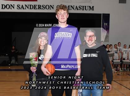 Thumbnail 1 in Wickenburg @ Northwest Christian (Senior Night) photogallery.