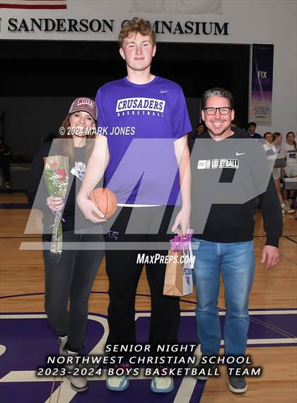 Thumbnail 3 in Wickenburg @ Northwest Christian (Senior Night) photogallery.