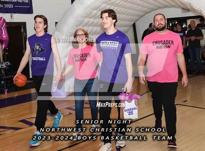 Thumbnail 2 in Wickenburg @ Northwest Christian (Senior Night) photogallery.
