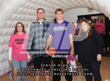 Thumbnail 3 in Wickenburg @ Northwest Christian (Senior Night) photogallery.